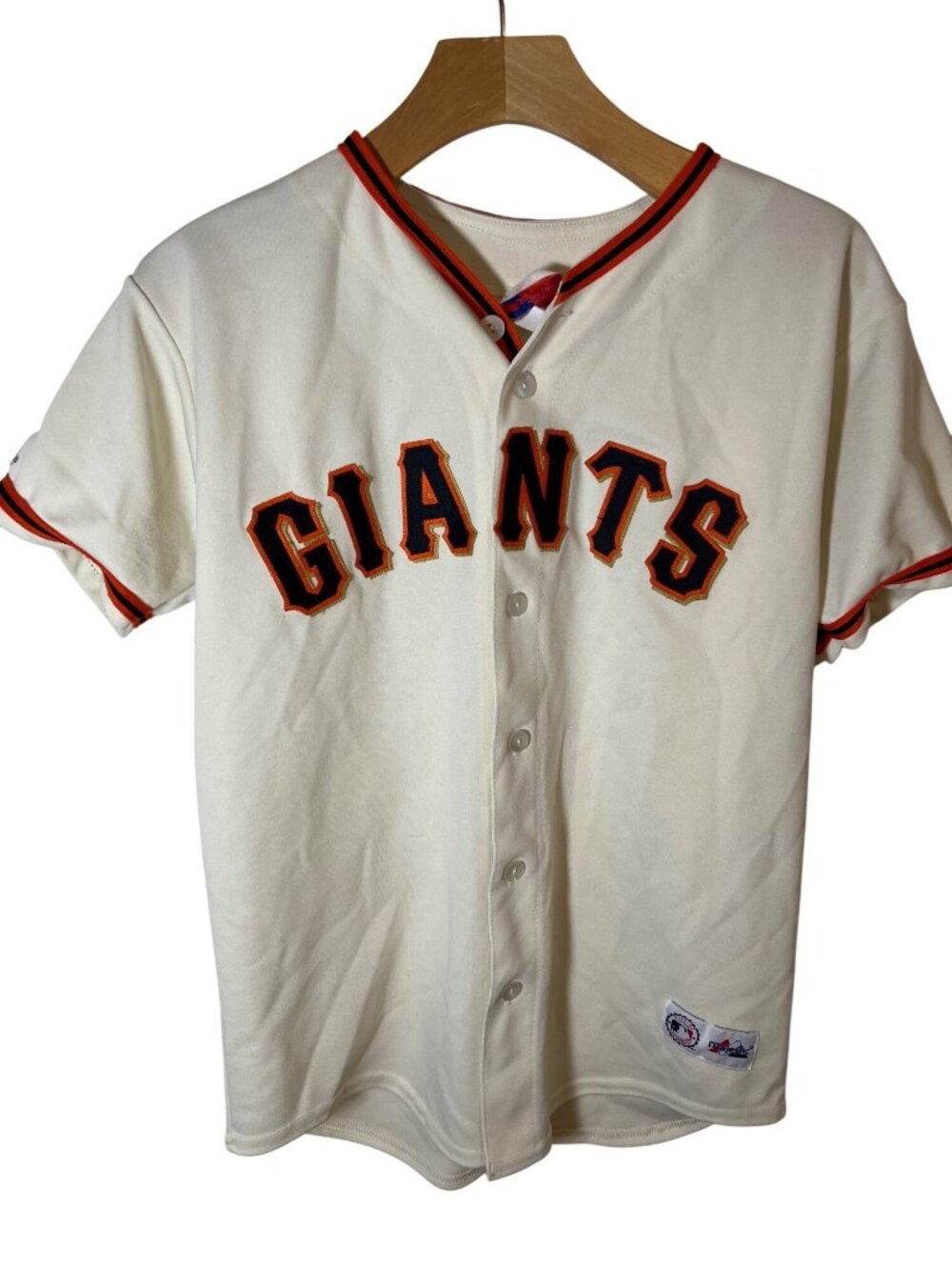 Vintage San Francisco GIANTS jersey, youth size L large Majestic